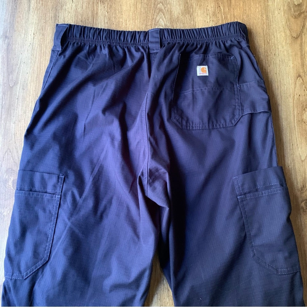 Carhartt C54108T Scrubs Pants Navy Blue Tall Cargo Large 36x33